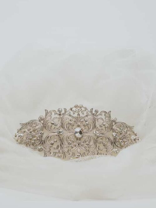 Aplique cristal y rodio