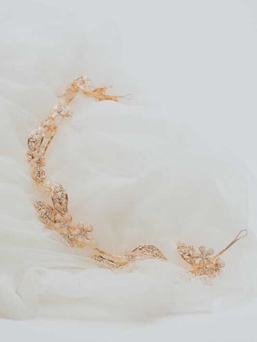 Tocado flexible zirconitas