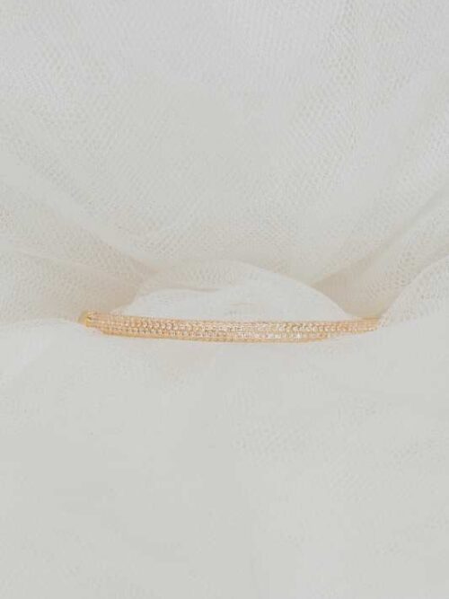 Pulsera novia o mantilla rodio