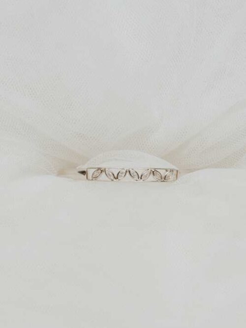 Pulsera de mantilla rodio