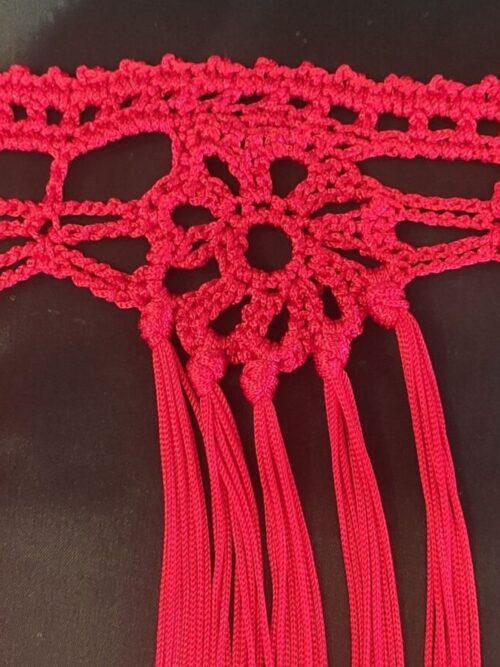 Tira de flecos modelo flor